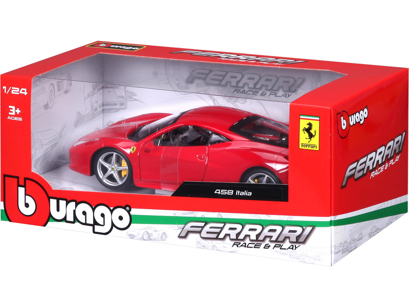 Bburago Ferrari 458 Italia 1:24 červená