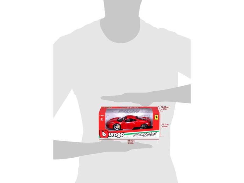 Bburago Ferrari 458 Italia 1:24 červená