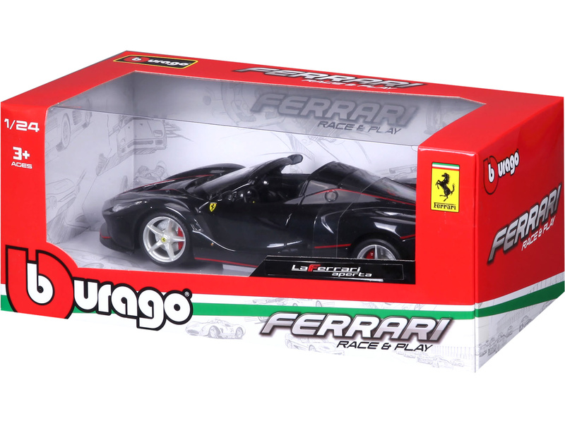 Bburago Ferrari LaFerrari Aperta 1:24 černá metalíza