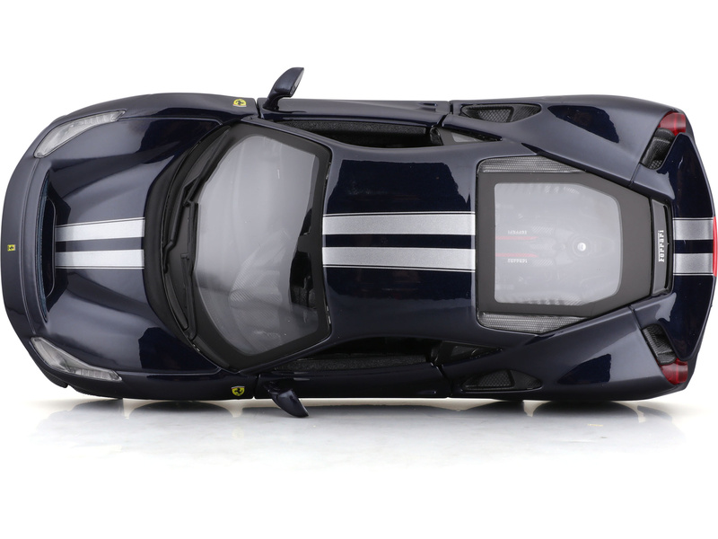Bburago Ferrari 488 Pista 1:24 tmavě modrá