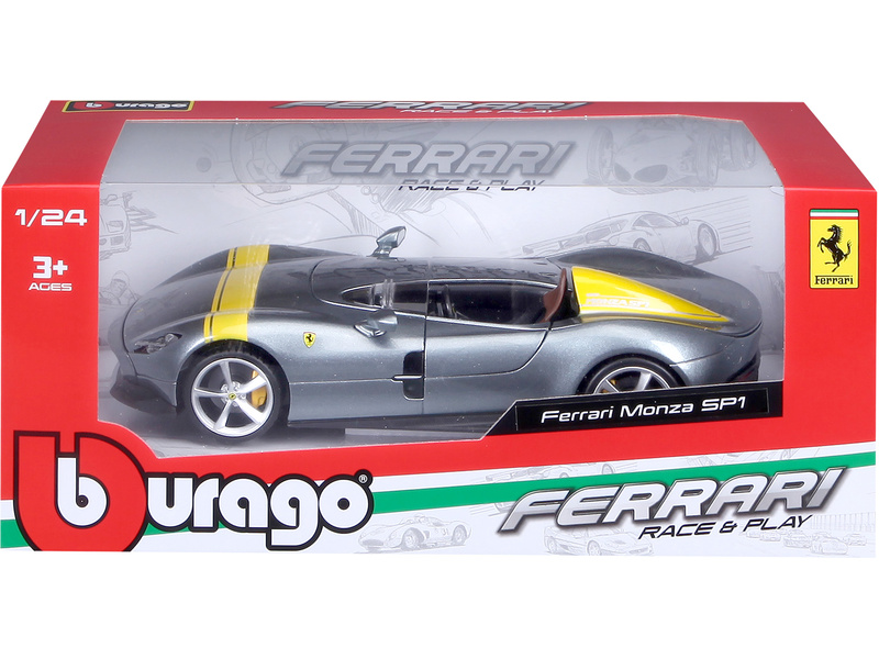 Bburago Ferrari Monza SP1 1:24 stříbrná