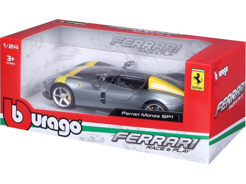 Bburago Ferrari Monza SP1 1:24 stříbrná
