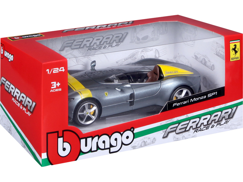Bburago Ferrari Monza SP1 1:24 stříbrná