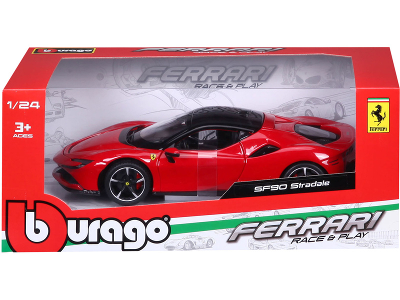 Bburago Ferrari SF90 Stradale 1:24 červená