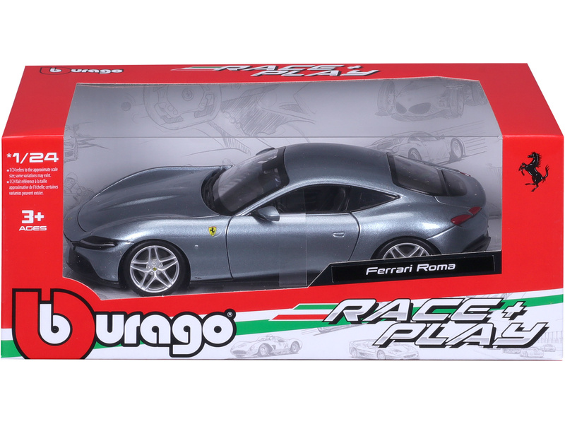 Bburago Ferrari Roma 1:24 stříbrná