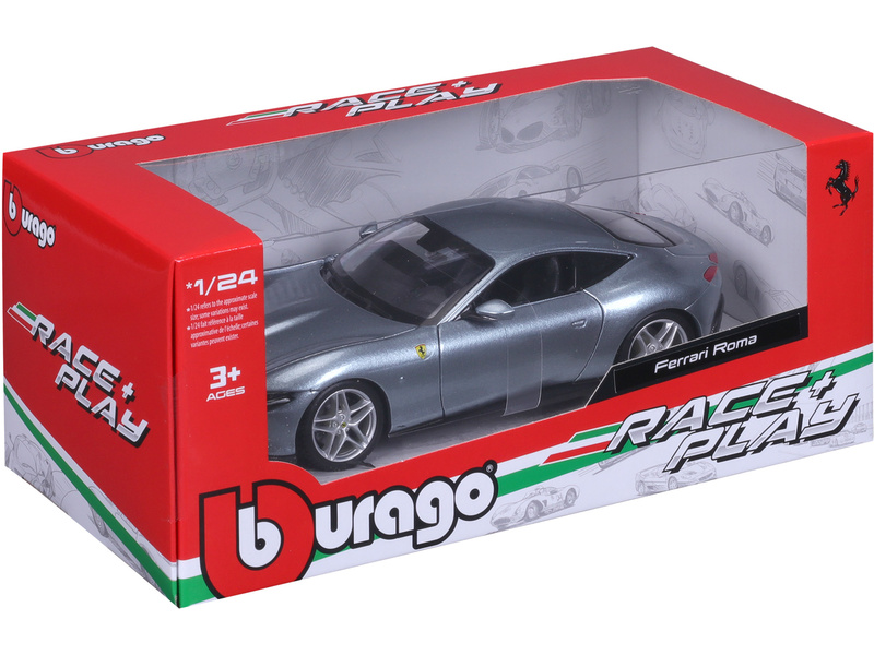 Bburago Ferrari Roma 1:24 stříbrná