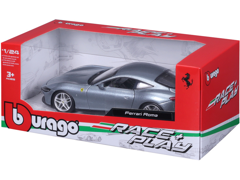 Bburago Ferrari Roma 1:24 stříbrná