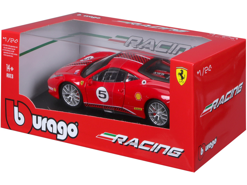 Bburago Ferrari 458 Challenge 1:24 červená
