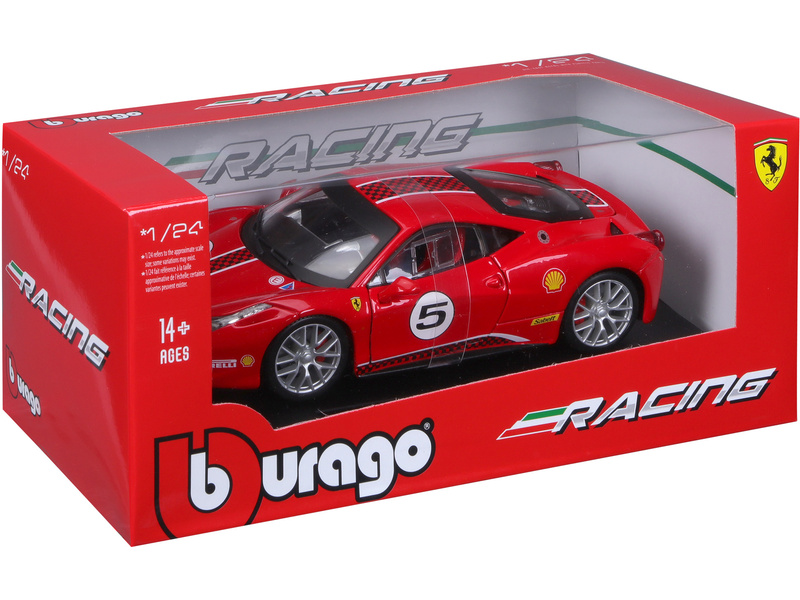 Bburago Ferrari 458 Challenge 1:24 červená