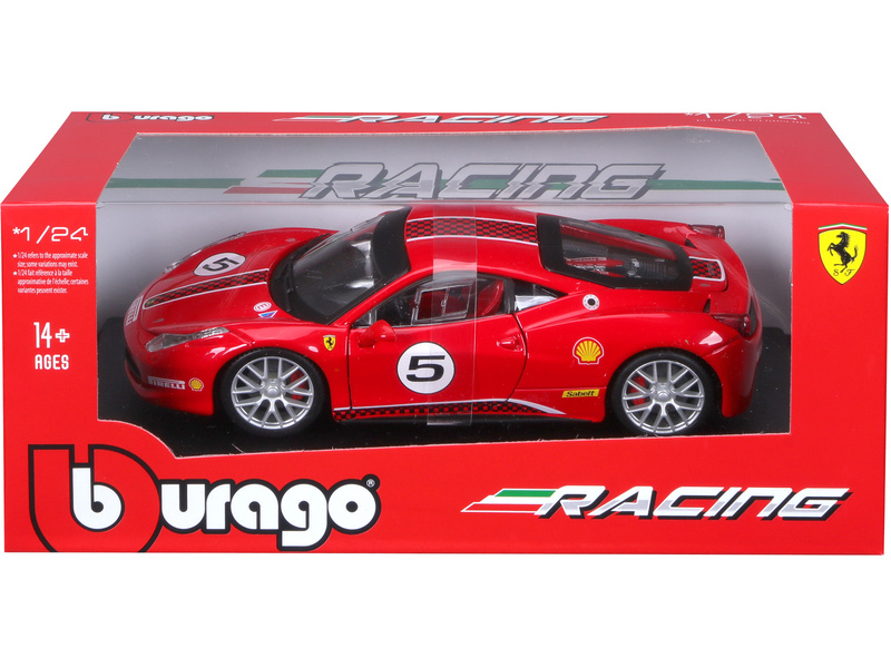 Bburago Ferrari 458 Challenge 1:24 červená