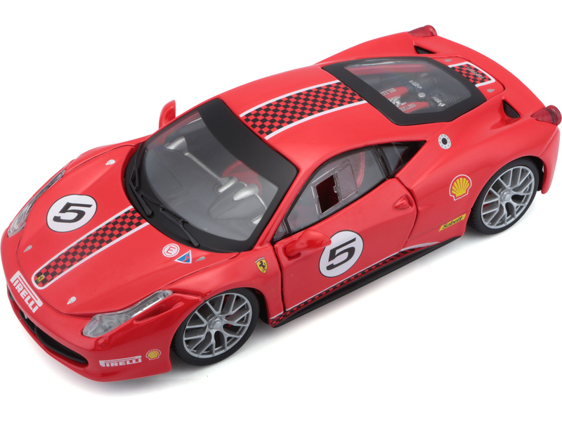 Bburago Ferrari 458 Challenge 1:24 červená