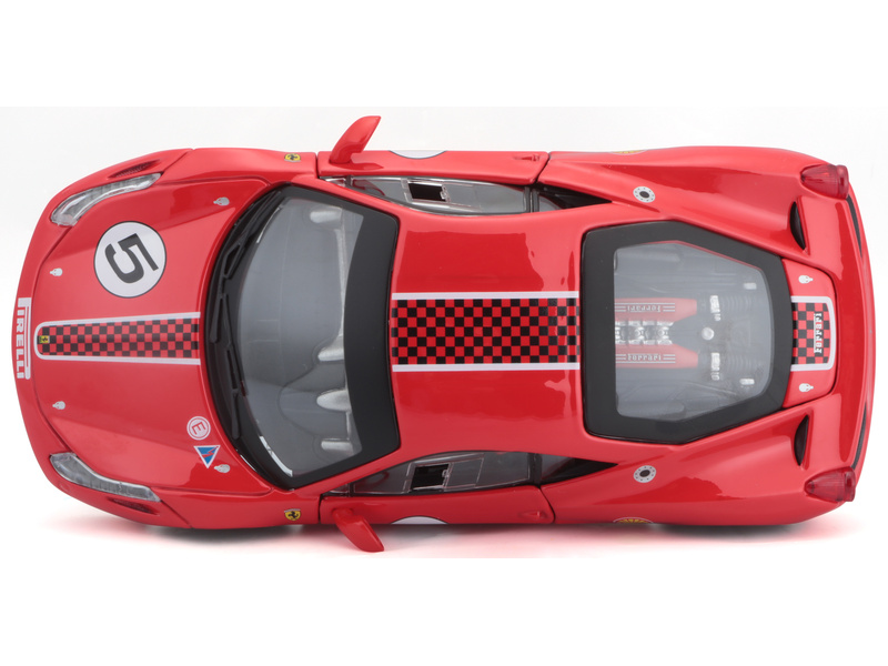 Bburago Ferrari 458 Challenge 1:24 červená