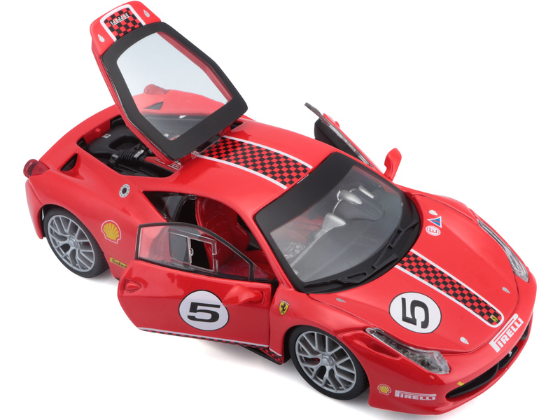 Bburago Ferrari 458 Challenge 1:24 červená