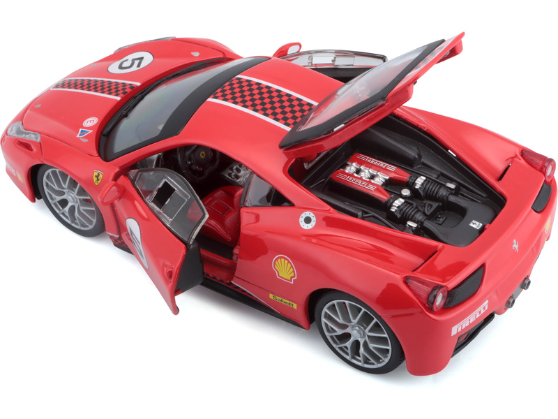 Bburago Ferrari 458 Challenge 1:24 červená