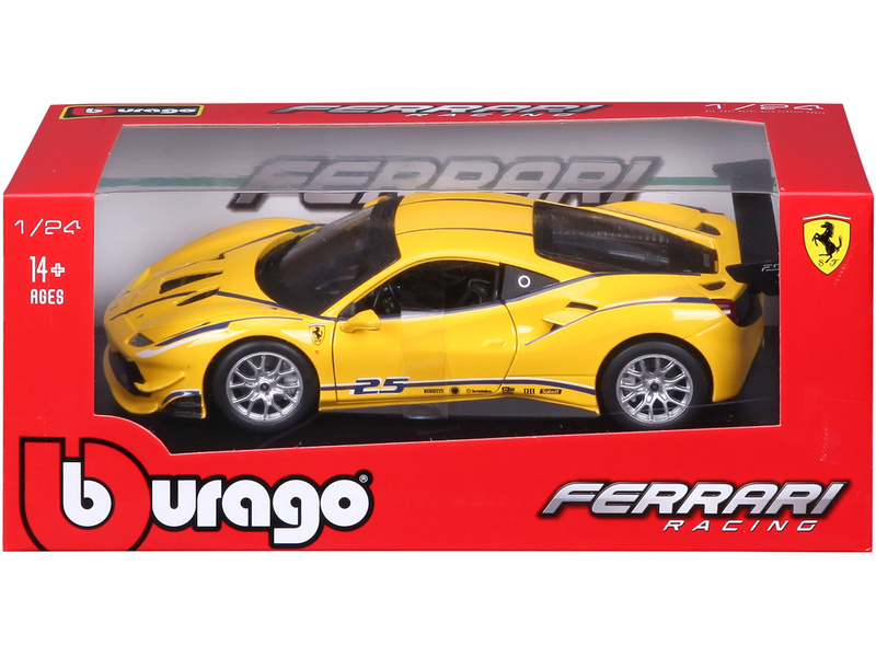 Bburago Ferrari 488 Challenge 1:24 žlutá