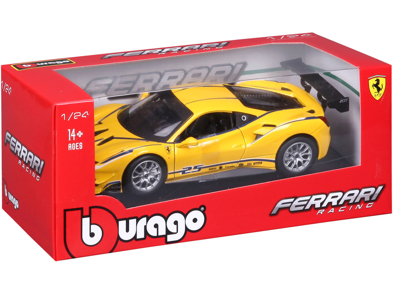 Bburago Ferrari 488 Challenge 1:24 žlutá