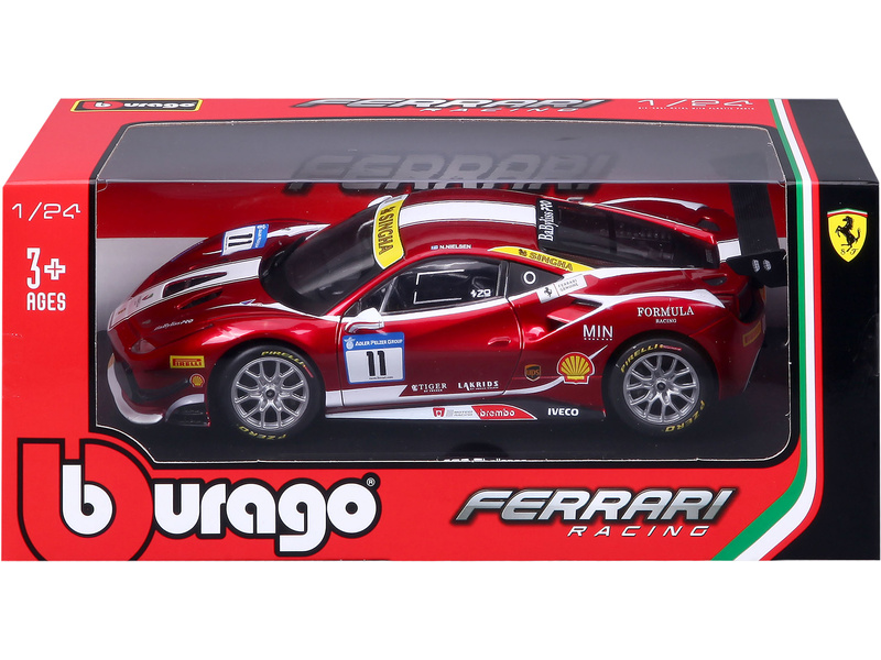Bburago Ferrari 488 Challenge 2017 1:24 červená