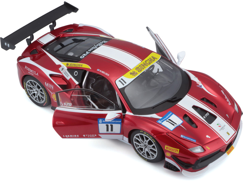 Bburago Ferrari 488 Challenge 2017 1:24 červená