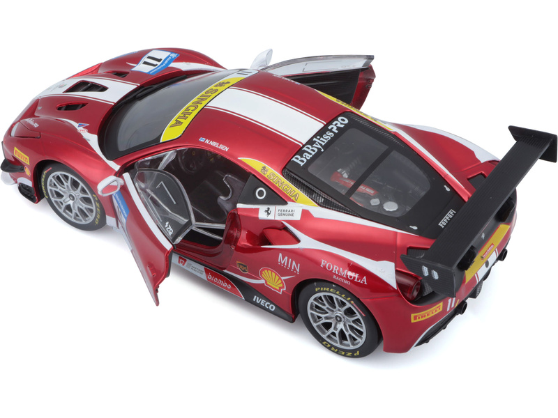 Bburago Ferrari 488 Challenge 2017 1:24 červená