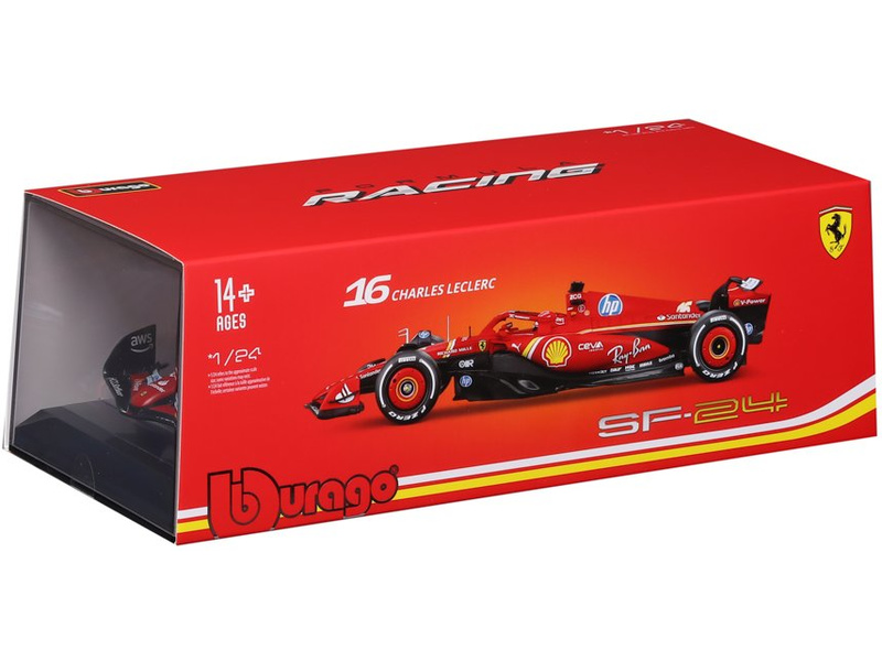 Bburago Ferrari SF-24 (2024) 1:24 #16 Leclerc (hardcase)