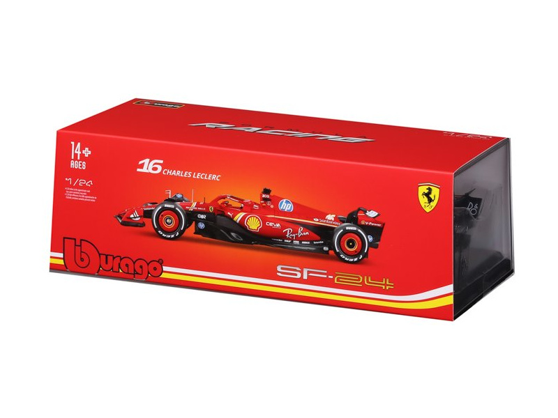 Bburago Ferrari SF-24 (2024) 1:24 #16 Leclerc (hardcase)