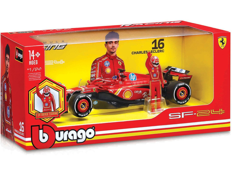 Bburago Ferrari SF-24 (2024) 1:24 #16 Leclerc