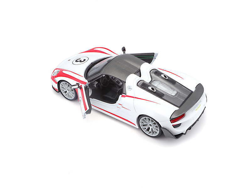 Bburago Porsche 918 Weissach 1:24 bílá