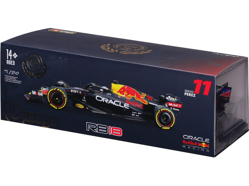 Bburago Oracle Red Bull Racing RB18 1:24 #11 Pérez (hard case)