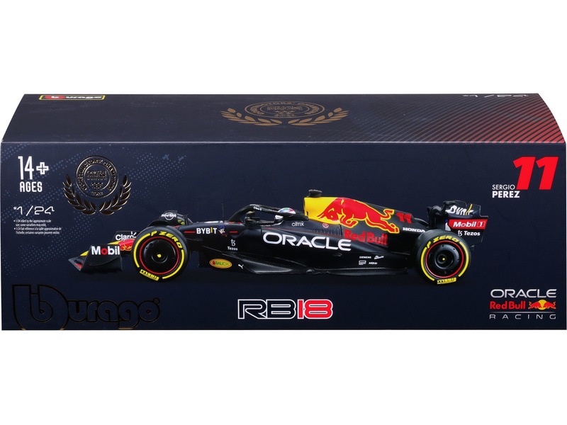 Bburago Oracle Red Bull Racing RB18 1:24 #11 Pérez (hard case)
