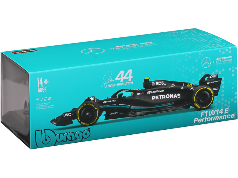 Bburago Mercedes-AMG Petronas W14 E 1:24 #44 Hamilton (hard case)