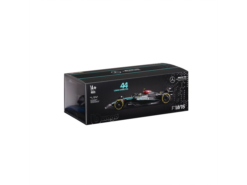 Bburago Mercedes-AMG Petronas W15 (2024) 1:24 #44 Hamilton (hardcase)