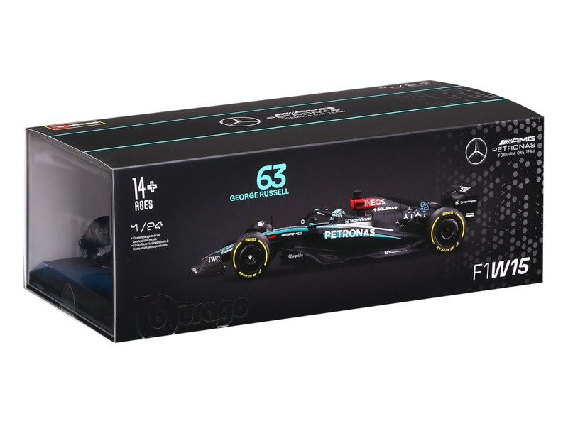 Bburago Mercedes-AMG Petronas W15 (2024) 1:24 #63 Russell (hardcase)