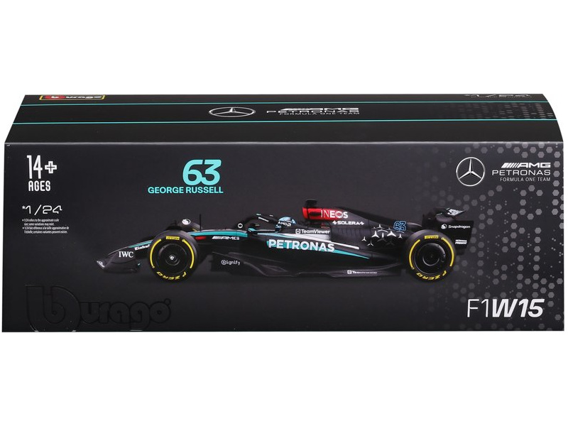 Bburago Mercedes-AMG Petronas W15 (2024) 1:24 #63 Russell (hardcase)