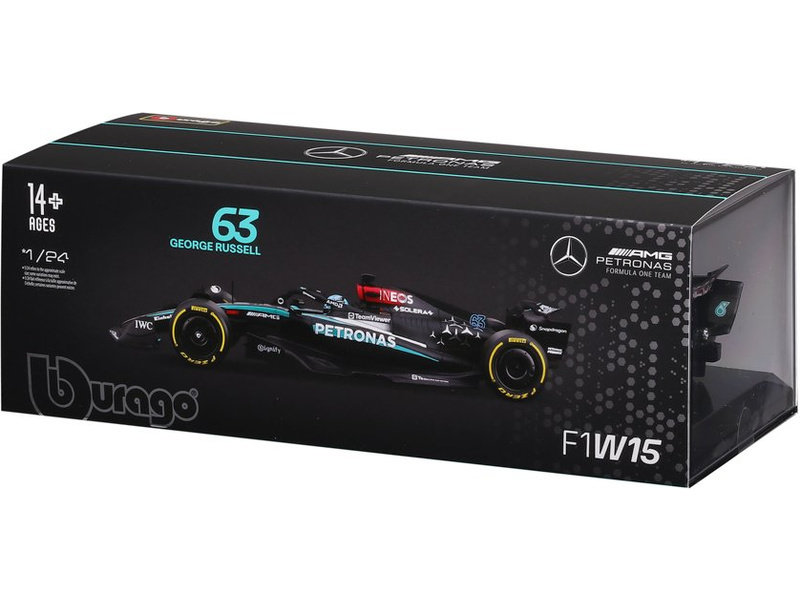 Bburago Mercedes-AMG Petronas W15 (2024) 1:24 #63 Russell (hardcase)