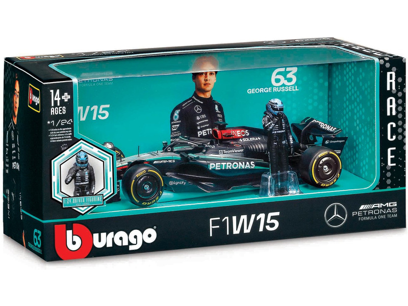 Bburago Mercedes-AMG Petronas W15 (2024) 1:24 #63 Russell