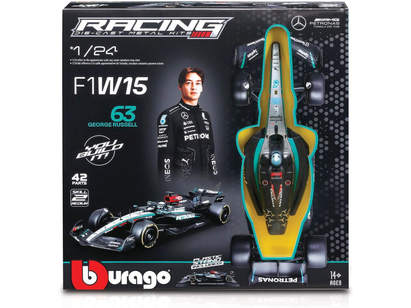 Bburago Mercedes-AMG Petronas W15 (2024) 1:24 Kit #63 Russell