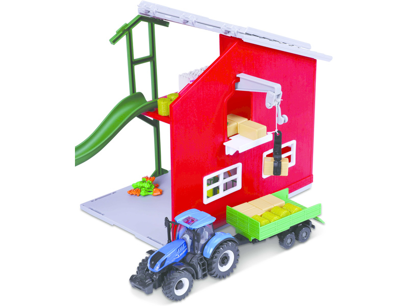 Bburago koňská stáj s traktorem
