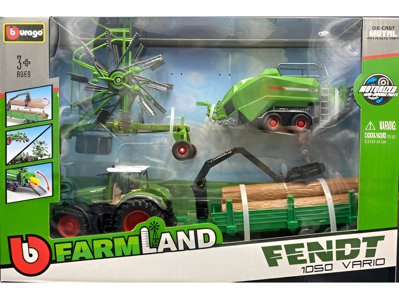 Bburago Fendt 1050 Vario s doplňky (dárkové balení)