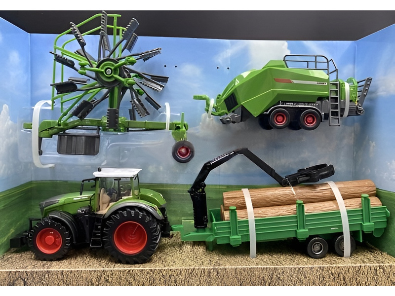 Bburago Fendt 1050 Vario s doplňky (dárkové balení)