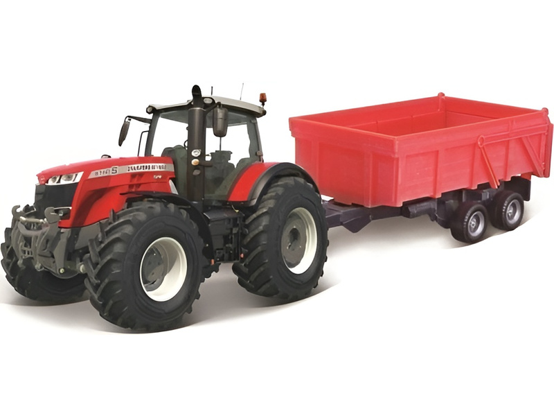 Bburago Massey Ferguson 8740S s doplňky (dárkové balení)