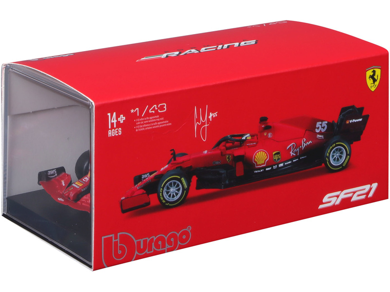 Bburago Signature Ferrari SF21 1:43 #55 Sainz