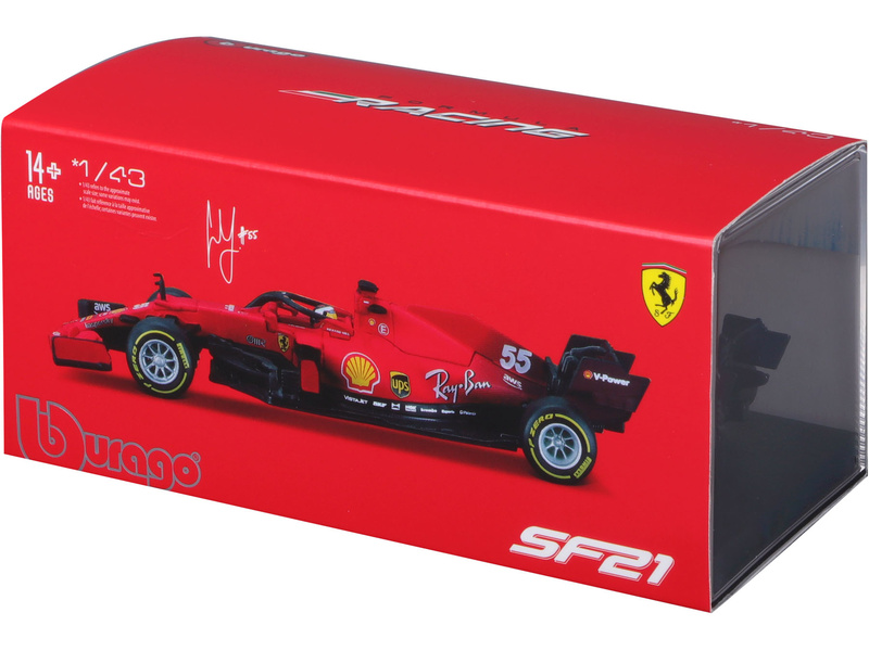 Bburago Signature Ferrari SF21 1:43 #55 Sainz