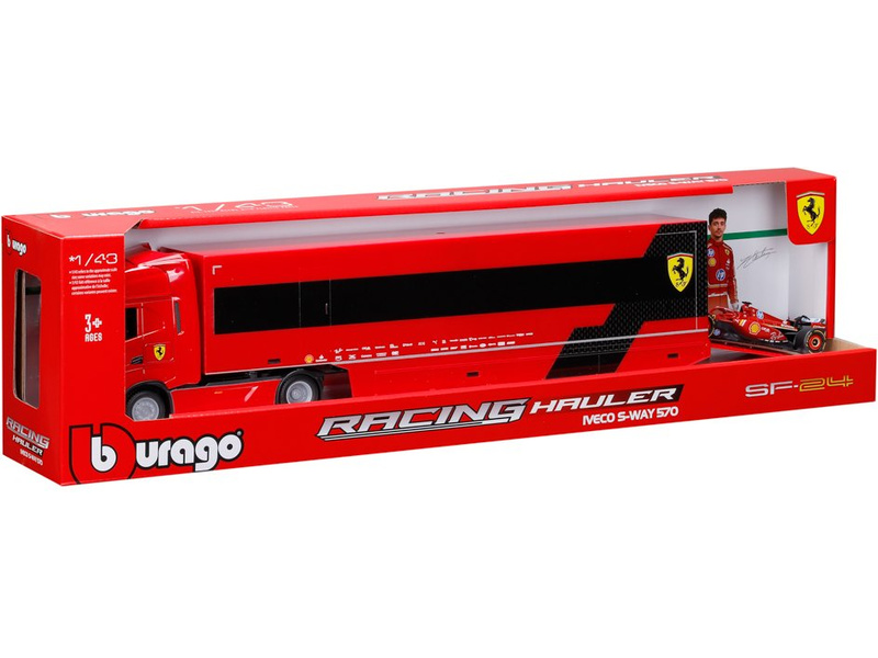 Bburago Ferrari SF-24 (2024) 1:43 #16 Leclerc, tahač