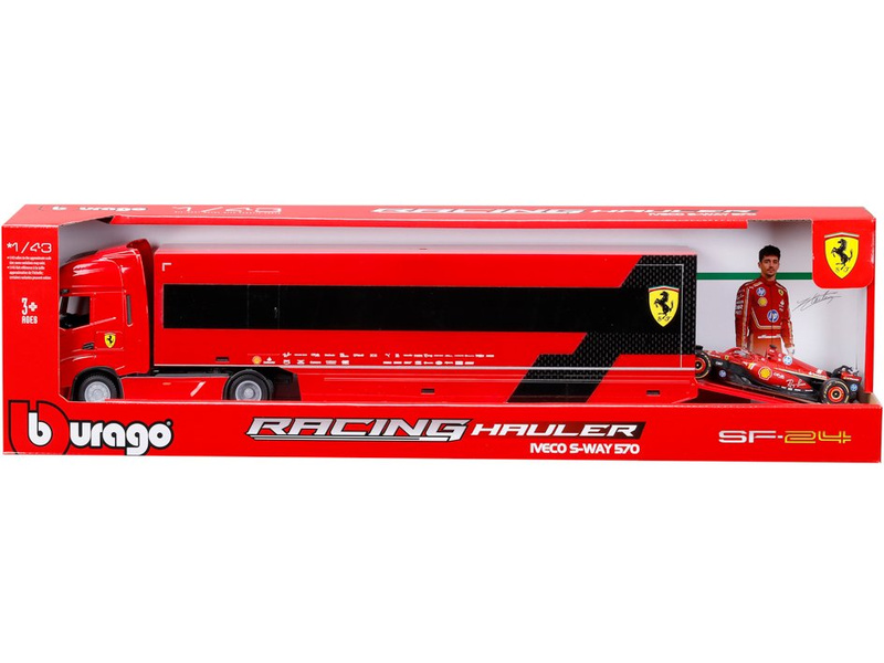 Bburago Ferrari SF-24 (2024) 1:43 #16 Leclerc, tahač