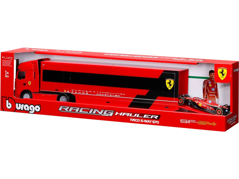 Bburago Ferrari SF-24 (2024) 1:43 #16 Leclerc, tahač