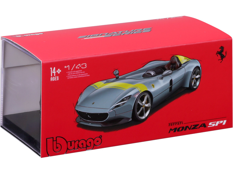 Bburago Signature Ferrari Monza SP1 1:43 stříbrná