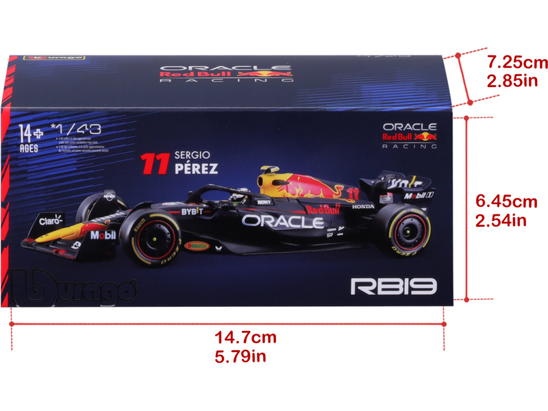 Bburago Signature Red Bull Racing RB19 1:43 #11 Pérez