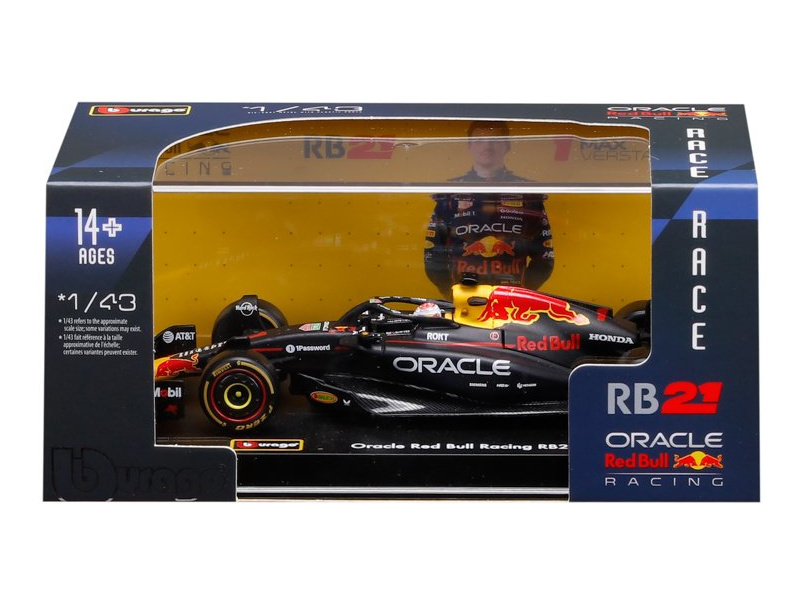Bburago Oracle Red Bull Racing RB21 (2025) 1:43 #1 Verstappen (hardcase)