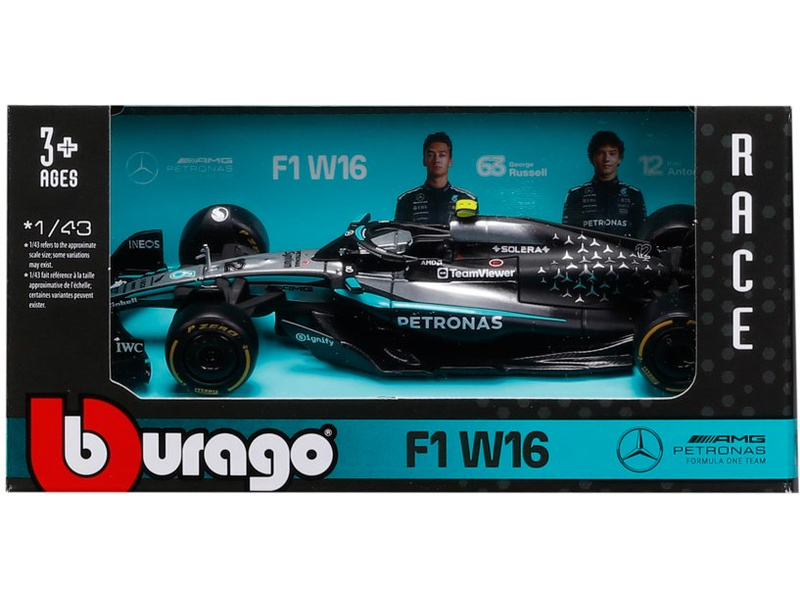 Bburago Mercedes-AMG Petronas W16 (2025) 1:43 #12 Antonelli