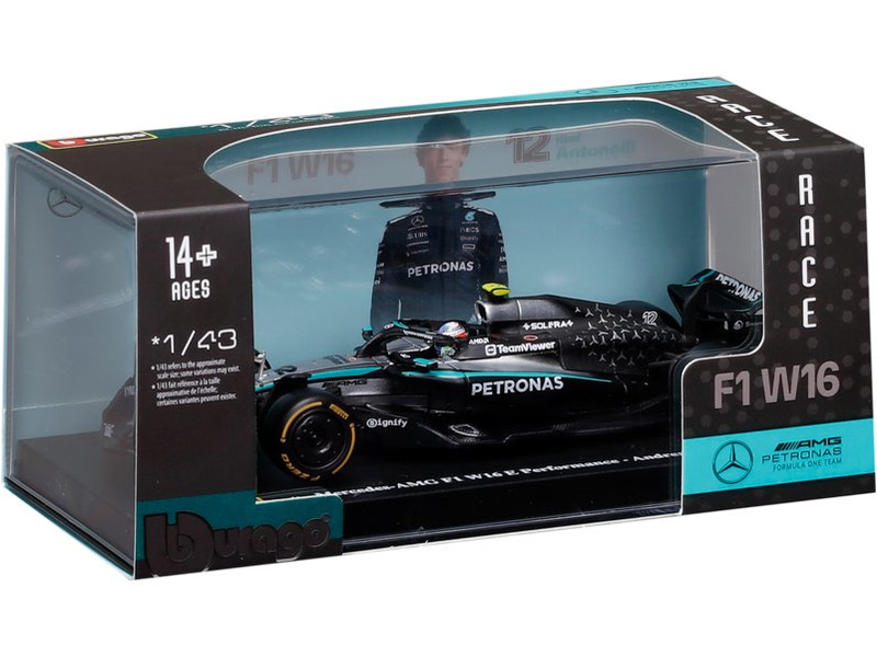 Bburago Mercedes-AMG Petronas W16 (2025), #12 Antonelli (hardcase)